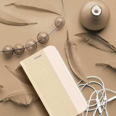 Vennus Sensitive Book Piele artificială Auriu (Galaxy A02s)