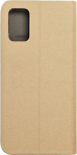 Vennus Sensitive Book Piele artificială Auriu (Galaxy A02s)