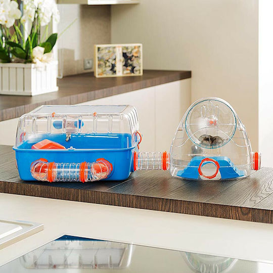 Ferplast Combi 2 Rodent Cage Plastic Cage for Hamster with Gym 79.5x29.5x26.3cm