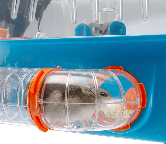 Ferplast Combi 2 Rodent Cage Plastic Cage for Hamster with Gym 79.5x29.5x26.3cm