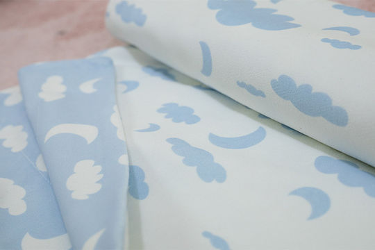 GM Home Blanket Nursery Swaddling Blankets Baby Collection 03086 Fleece Light Blue 75x100cm