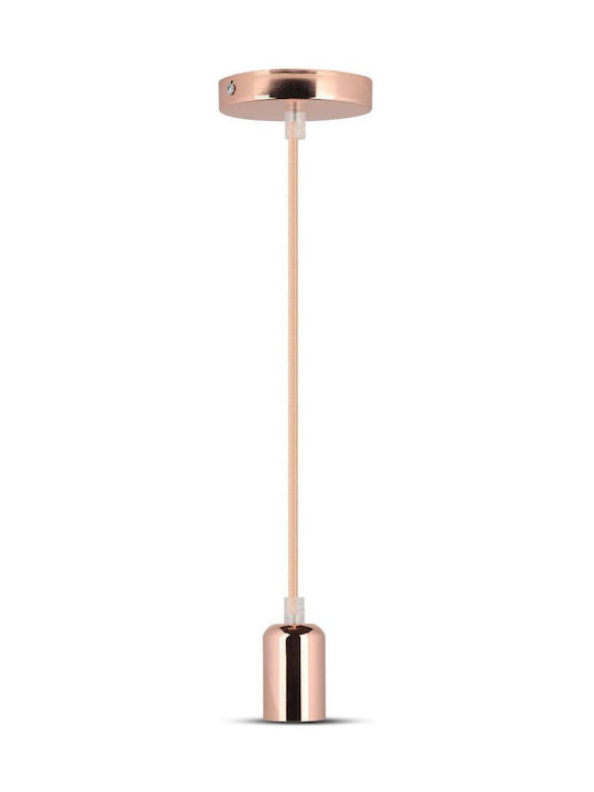 V-TAC Pendant Light Rose Gold with Socket E27 36cm