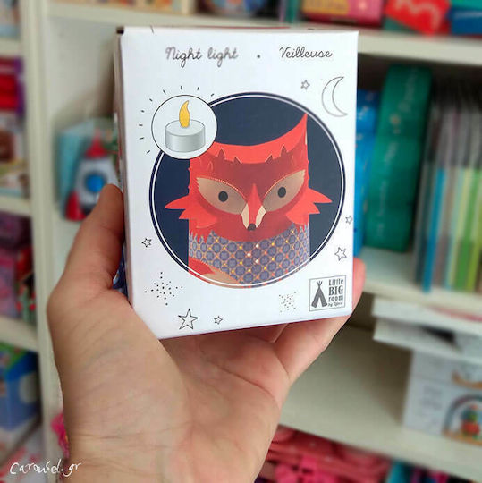Djeco Led Kids Decorative Lamp Fox Orange