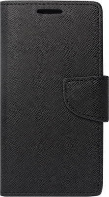 Fancy Synthetic Leather Wallet Black (iPhone XS Max)