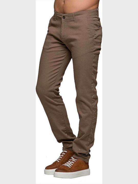 Παντελόνι Chino Ελαστικό σε Κανονική Εφαρμογή Camel