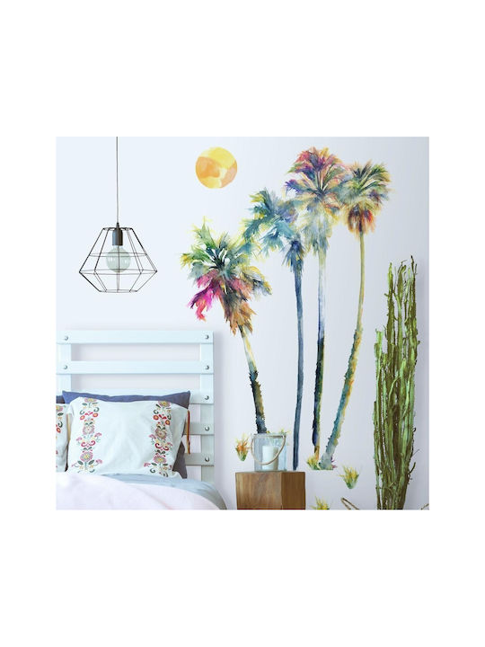 RoomMates Decor Autocolant Decorativ pentru Copii Perete Watercolor Palm Tree