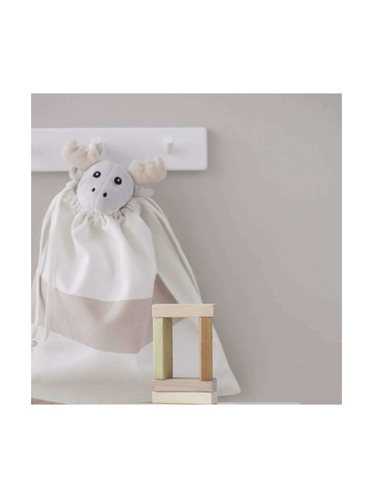 Kids Concept Star 3 Cuiere pentru Copii Multi Hook Înșurubat Lemn Alb 50x6x5.5εκ. 1buc