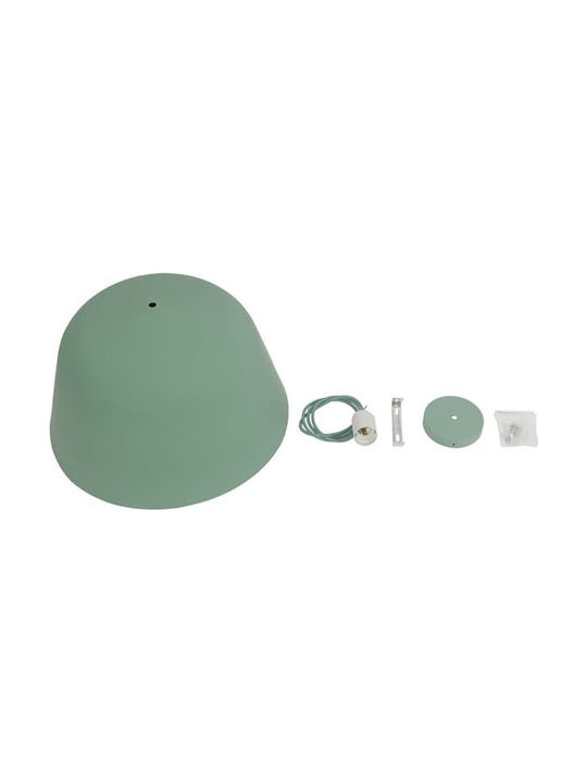 GloboStar Upvale Pendant Light Green Bell with Socket E27 40x24cm