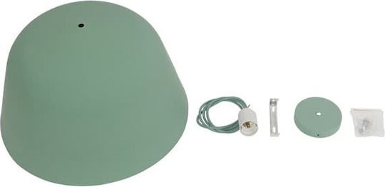 GloboStar Upvale Green Bell Pendant Ceiling Light with E27 Socket 40x24x24cm