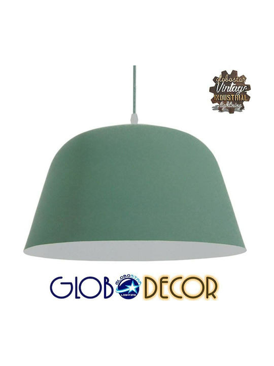 GloboStar Upvale Pendant Light Green Bell with Socket E27 40x24cm