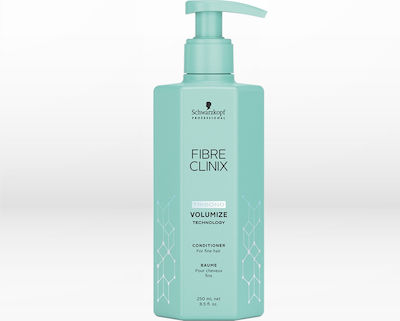 Schwarzkopf Fiber Clinix Tribond Volumize Conditioner για Όγκο για Αδύναμα Μαλλιά 250ml