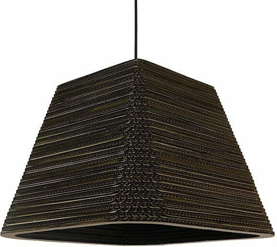 GloboStar Corfu Pendant Light Brown Bell with Socket E27 38x38x30cm