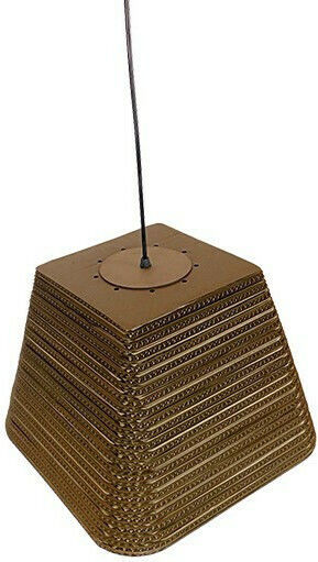 GloboStar Corfu Pendant Light Brown Bell with Socket E27 38x38x30cm