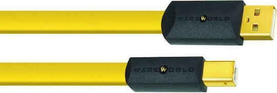 Wireworld USB 2.0 Cablu USB-A - USB-B Galben 1m