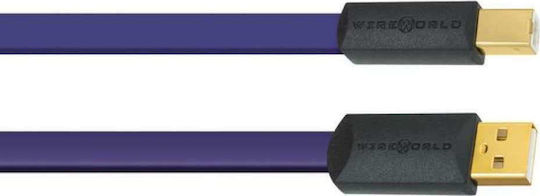 Wireworld USB 2.0 Cablu USB-A - USB-B Violet 2m