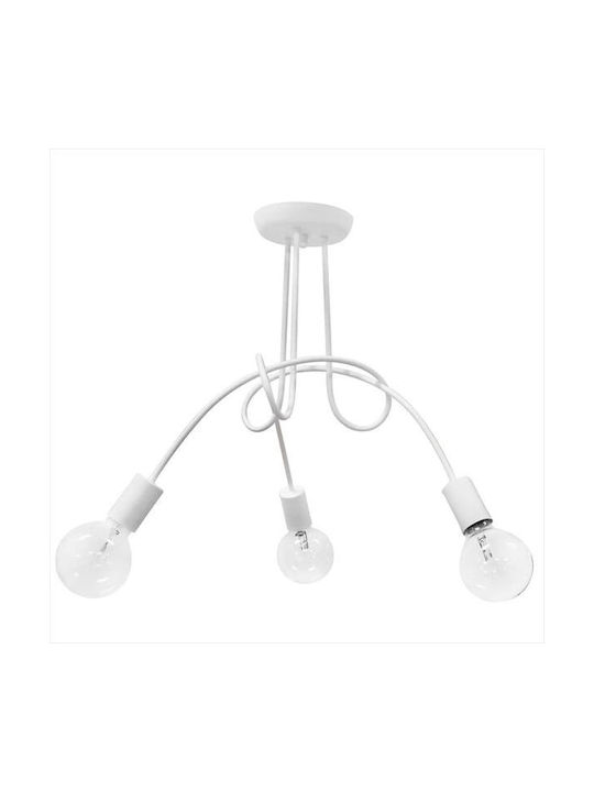 Heronia PLEX 3L Pendant Light White with Socket E27 50x50cm