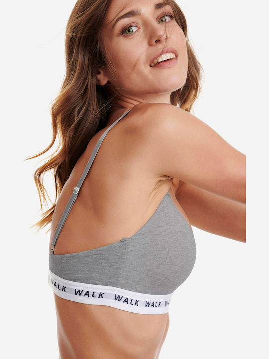 Walk Women's Bralette Bra Gray