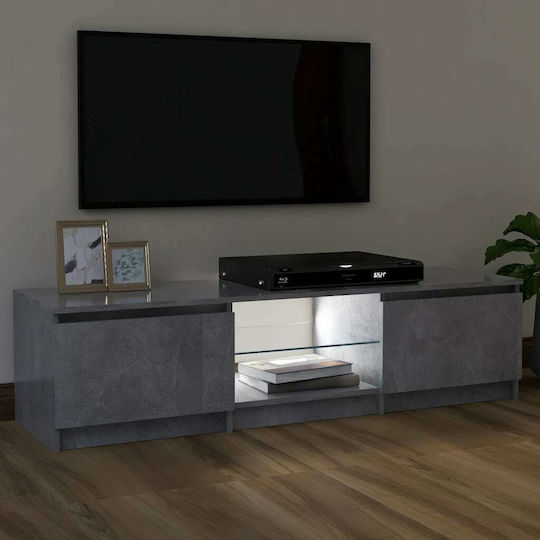 Stand TV Cu Iluminare LED Gri L120xA30xÎ35,5cm