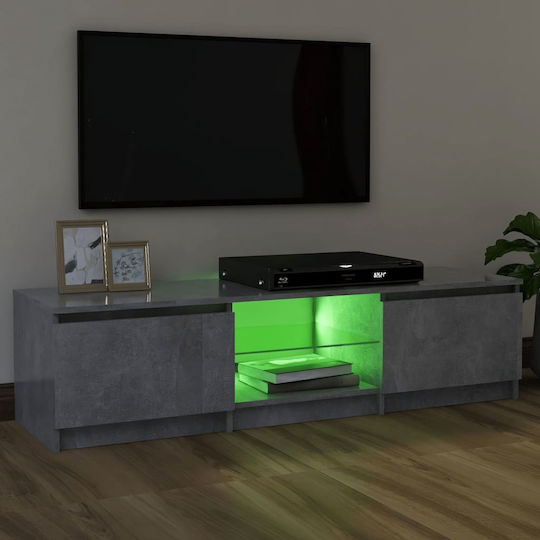 Stand TV Cu Iluminare LED Gri L120xA30xÎ35,5cm