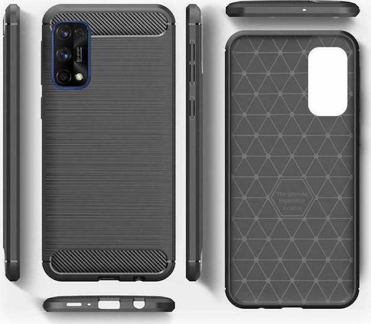 Powertech Back Cover Σιλικόνης Μαύρο (Realme 7 Pro)