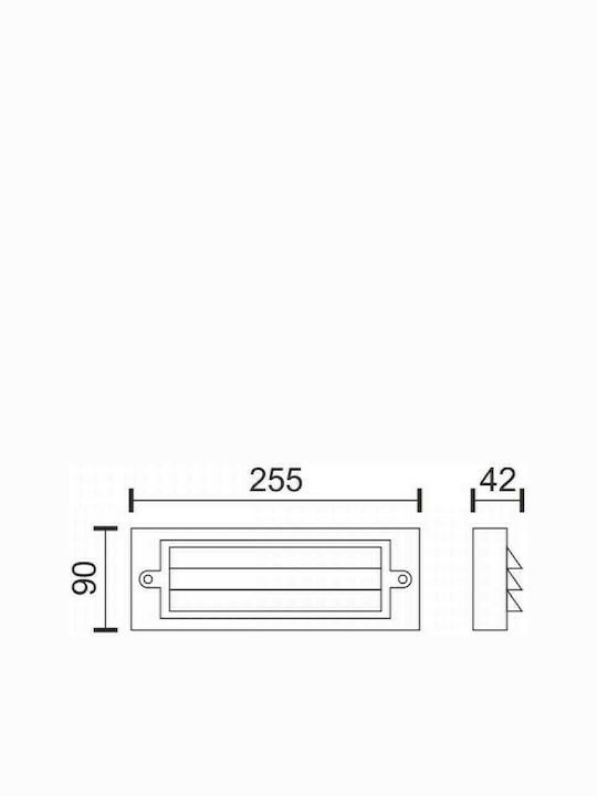 Spot Light Wall-Mounted Outdoor Ceiling Light LED IP65 6W with Warm White Light