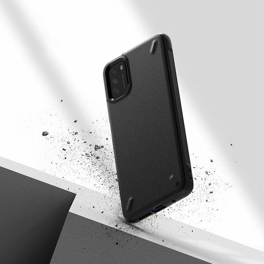 Ringke Onyx Back Cover Σιλικόνης με Λουράκι Μαύρο (Poco M3 / Redmi 9T)