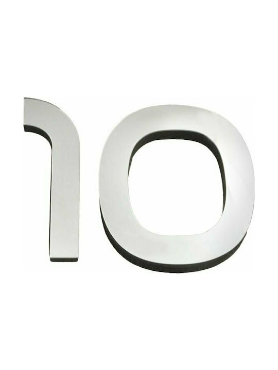 Ruhhy 3D Wall Clock Sticker Mirror Silver Ø60cm