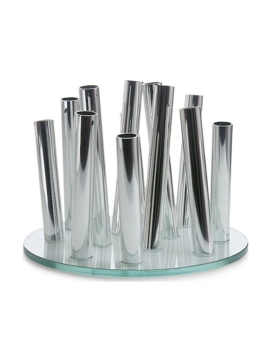 Philippi Decorative Vase Bouquet Silver 22.86x22.86x17.78cm