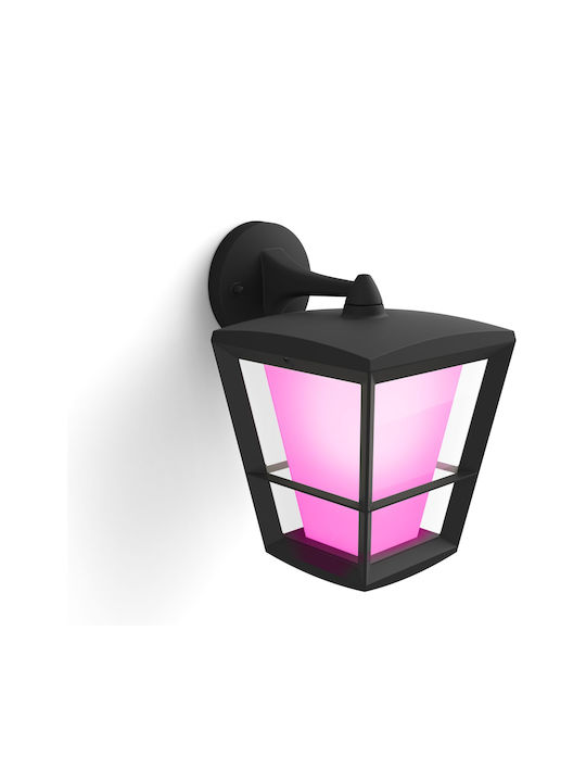 Philips Econic Επιτοίχιο Εξωτερικό Φαναράκι LED IP44 15W με RGBW Φως