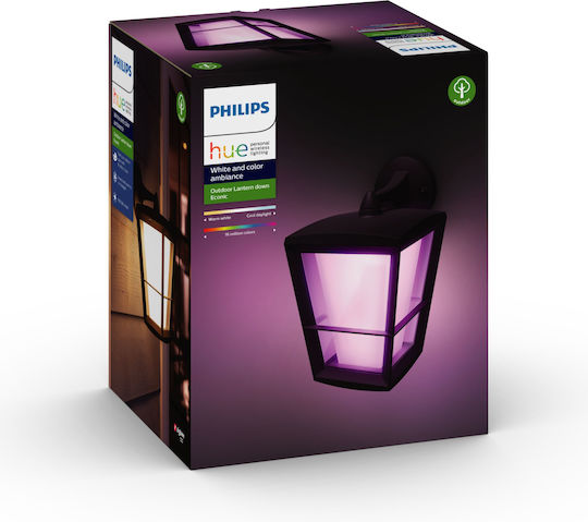 Philips Econic Wandmontierte Außen-Laterne LED IP44 15W mit RGBW Licht