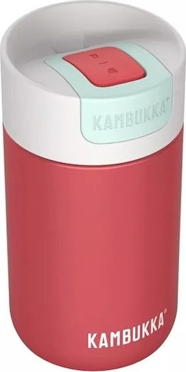Kambukka Olympus Bottle Thermos Stainless Steel BPA Free 300ml Cherry Cake with Mouthpiece