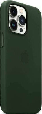 Apple Leather Case with MagSafe Silicone Back Cover Sequoia Green (iPhone 13 Pro)