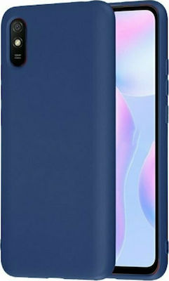 Senso Liquid Coperta din spate Silicon Albastru (Redmi 9A / 9AT) SELIXIAR9ABL