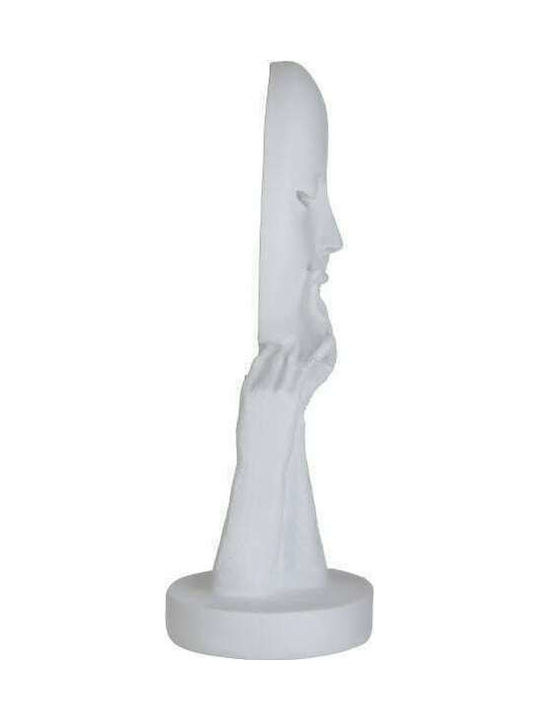 Inart Decorative Statuette Polyresin in White 10x11x30cm 1pcs