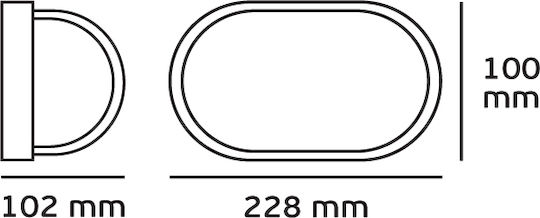 VK Lighting Στεγανή Χελώνα 22.8x10.2εκ. VK Lighting Στεγανή Χελώνα 22.8x10.2εκ.