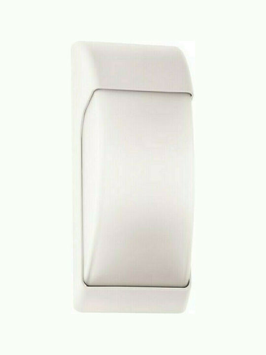 Eurolamp Επιτοίχια Εξωτερική Πλαφονιέρα LED IP65 12W με Θερμό Λευκό Φως 32x13εκ.