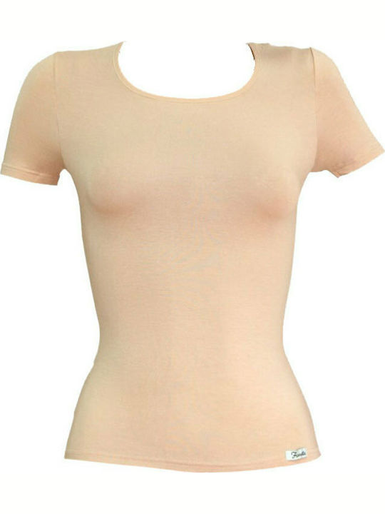 Women's Short Sleeve T-Shirt Beige