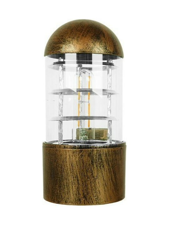 GloboStar Norma Modern Lamp Wall with Socket E27 Bronze 17x23cm