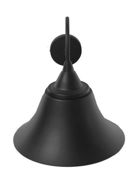 GloboStar Industrial Wall Lamp with E27 Socket Black 30x30cm