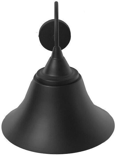GloboStar Industrial Wall Lamp with E27 Socket Black 30x30cm