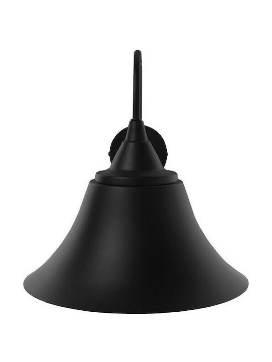 GloboStar Industrial Wall Lamp with E27 Socket Black 30x30cm