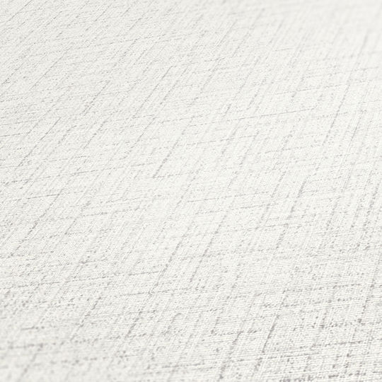 Wall Wallpaper Vinyl White 1005x53cm Washable