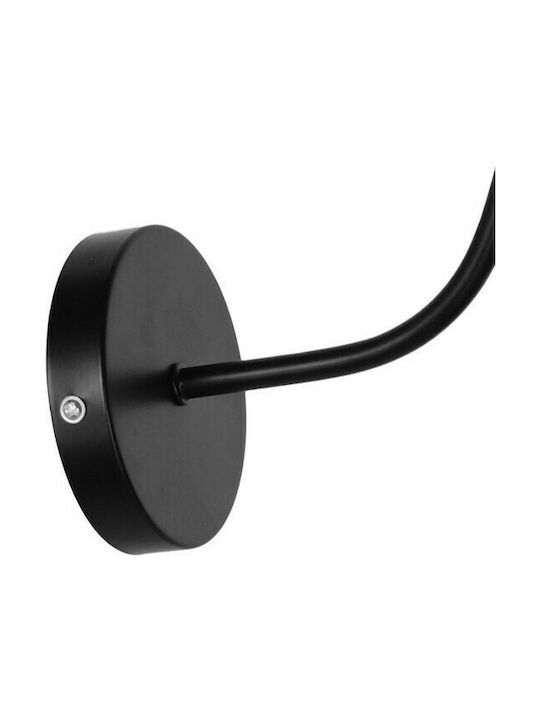 GloboStar Industrial Industrial Wall Lamp with E27 Lamp Bulb Base Black 26x32cm
