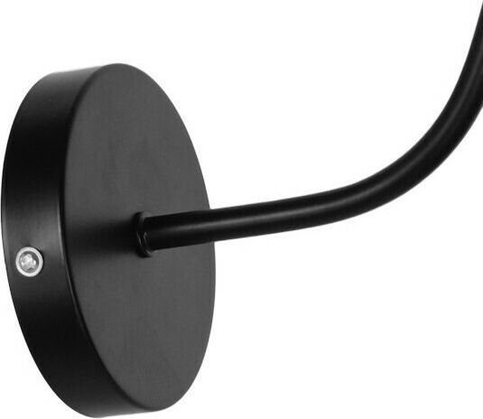 GloboStar Industrial Industrial Wall Lamp with E27 Lamp Bulb Base Black 26x32cm