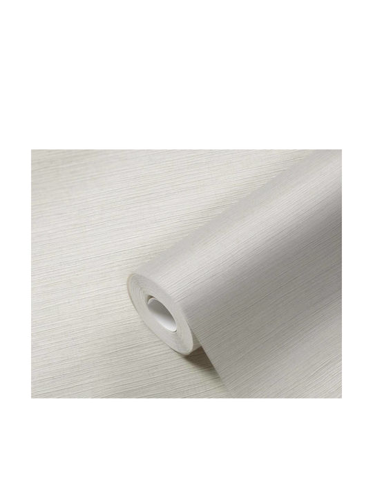 Wallpaper Vinyl White L1005xW53cm Washable