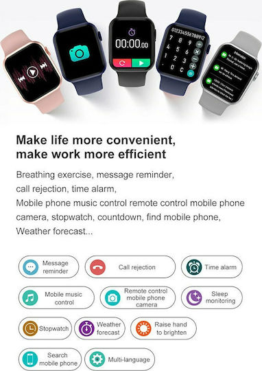 NO.1 DT100 Pro Max Smartwatch με Παλμογράφο (Μαύρο)