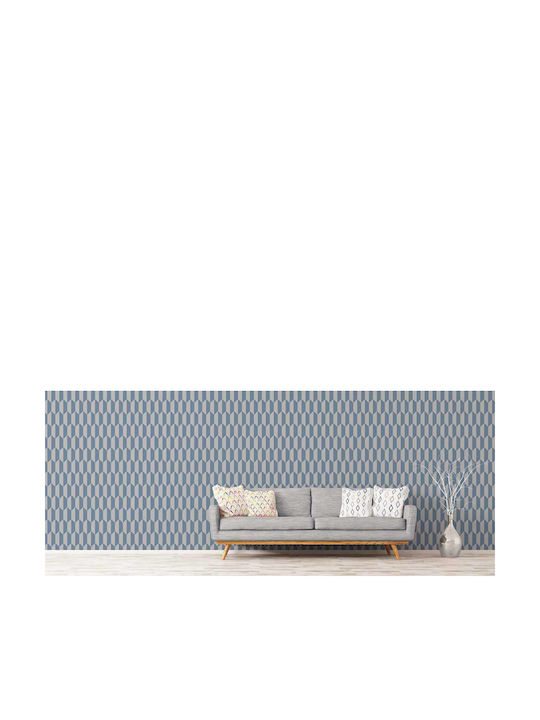 Wallpaper Bjorn Vinyl Blue L1000xW53cm