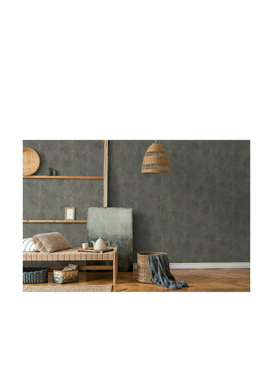 Wall Wallpaper Circles Vinyl Black 1005x53cm Washable