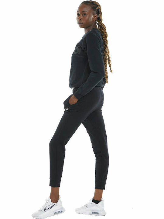 Lang Damen Sweatshirt Schwarz
