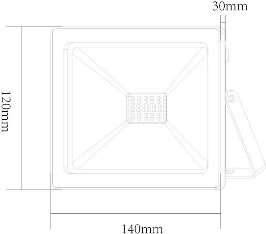 Aca Waterproof LED Floodlight 30W Green IP66